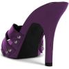 imageFSJ Women Fashion Open Toe Stiletto High Heel Mules Studded Slip On Summer Causal Sandal Slide Shoes Size 415 USPurple