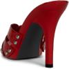 imageFSJ Women Fashion Open Toe Stiletto High Heel Mules Studded Slip On Summer Causal Sandal Slide Shoes Size 415 USRed