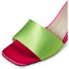 imageFSJ Women Graceful Open Toe Sandal Mules Wedge High Heel Slip On Casual Walking Ladies Slide Shoes Size 415 USGreen