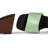 imageFSJ Women Graceful Open Toe Sandal Mules Wedge High Heel Slip On Casual Walking Ladies Slide Shoes Size 415 USPale Green