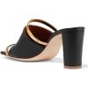 imageFSJ Women Open Peep Toe High Heel Slide Sandals Backless Slip on Clog Mules Gold Band Casual Shoes Size 415 USBlack