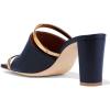 imageFSJ Women Open Peep Toe High Heel Slide Sandals Backless Slip on Clog Mules Gold Band Casual Shoes Size 415 USNavy
