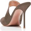 imageFSJ Women Peep Toe Thin High Heel Pumps Slip on Mules Cutout Clogs Slide Sandals Shoes Size 415 USGrey