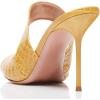 imageFSJ Women Peep Toe Thin High Heel Pumps Slip on Mules Cutout Clogs Slide Sandals Shoes Size 415 USYellow