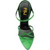 imageFSJ Women Sexy Open Pointed Toe Glossy Mules Stiletto High Heel Slip On Party Evening Dress Ladies Shoes Size 415 USGreen