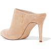 imageFSJ Women Slip On Closed Pointed Toe Mules Slide Sandals Stiletto High Heels Classic Shoes Size 415 USBeige Suede