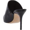 imageFSJ Women Slip On Closed Pointed Toe Mules Slide Sandals Stiletto High Heels Classic Shoes Size 415 USBlack Alligator