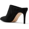 imageFSJ Women Slip On Closed Pointed Toe Mules Slide Sandals Stiletto High Heels Classic Shoes Size 415 USBlack Suede
