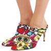 imageFSJ Women Slip On Closed Pointed Toe Mules Slide Sandals Stiletto High Heels Classic Shoes Size 415 USComic