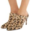 imageFSJ Women Slip On Closed Pointed Toe Mules Slide Sandals Stiletto High Heels Classic Shoes Size 415 USLeopard