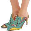 imageFSJ Women Slip On Closed Pointed Toe Mules Slide Sandals Stiletto High Heels Classic Shoes Size 415 USQuicksand