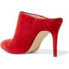 imageFSJ Women Slip On Closed Pointed Toe Mules Slide Sandals Stiletto High Heels Classic Shoes Size 415 USRed Suede