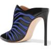 imageFSJ Women Slip On Closed Pointed Toe Mules Slide Sandals Stiletto High Heels Classic Shoes Size 415 USRoyal Blue