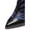 imageFSJ Women Slip On Closed Pointed Toe Mules Slide Sandals Stiletto High Heels Classic Shoes Size 415 USRoyal Blue