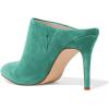 imageFSJ Women Slip On Closed Pointed Toe Mules Slide Sandals Stiletto High Heels Classic Shoes Size 415 USTurquoise Suede
