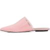 imageFSJ Women Studs V Cut Flats Mules Pointed Toe Low Heel Slippers Slide Sandals Backless Casual Shoes Size 415 USPink