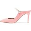 imageFSJ Women Cute Slip On Mules Pointed Toe Pumps Stiletto Heels Mary Jane Sandals Shoes Size 415 USPink