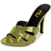 imageFSJ Women Fashion Open Toe Stiletto High Heel Mules Studded Slip On Summer Causal Sandal Slide Shoes Size 415 USOvile
