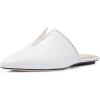 imageFSJ Women Studs V Cut Flats Mules Pointed Toe Low Heel Slippers Slide Sandals Backless Casual Shoes Size 415 USWhite