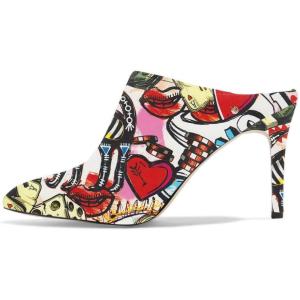 imageFSJ Women Slip On Closed Pointed Toe Mules Slide Sandals Stiletto High Heels Classic Shoes Size 415 USComic