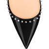 imageFSJ Women Bridal Pointed Toe Chunky Block High Heel Crystal Pumps Slip on Wedding Thick Comfort Evening Dress Studded Rivets Shoes Size 416 USBlack
