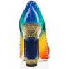 imageFSJ Women Bridal Pointed Toe Chunky Block High Heel Crystal Pumps Slip on Wedding Thick Comfort Evening Dress Studded Rivets Shoes Size 416 USMulticolor
