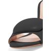imageFSJ Women Casual Peep Toe Thin Mid Heels Backless Summer Sandals Slide On Mules Shoes Size 415 USBlackleather