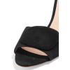 imageFSJ Women Casual Peep Toe Thin Mid Heels Backless Summer Sandals Slide On Mules Shoes Size 415 USBlacksuede