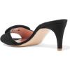 imageFSJ Women Casual Peep Toe Thin Mid Heels Backless Summer Sandals Slide On Mules Shoes Size 415 USBlacksuede