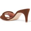 imageFSJ Women Casual Peep Toe Thin Mid Heels Backless Summer Sandals Slide On Mules Shoes Size 415 USBrownsuede