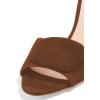 imageFSJ Women Casual Peep Toe Thin Mid Heels Backless Summer Sandals Slide On Mules Shoes Size 415 USBrownsuede