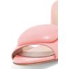 imageFSJ Women Casual Peep Toe Thin Mid Heels Backless Summer Sandals Slide On Mules Shoes Size 415 USPinkleather