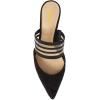 imageFSJ Women Comfortable Kitten Low Heels Sandals Mesh Slip On Mules Pumps Fashion Summer Daily Shoes Size 415 USBlack