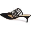 imageFSJ Women Comfortable Kitten Low Heels Sandals Mesh Slip On Mules Pumps Fashion Summer Daily Shoes Size 415 USBlack