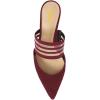 imageFSJ Women Comfortable Kitten Low Heels Sandals Mesh Slip On Mules Pumps Fashion Summer Daily Shoes Size 415 USWine
