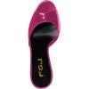 imageFSJ Women Crystal Mid Heels Clogs Mules Slip On Peep Toe Sandals Casual Slide Summer Slipper Shoes Size 415 USPurple