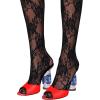 imageFSJ Women Crystal Mid Heels Clogs Mules Slip On Peep Toe Sandals Casual Slide Summer Slipper Shoes Size 415 USRed