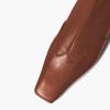 imageFSJ Women Low Chunky Heel Ankle Boots Square Toe Side Zipper Soft Stretch Sock Booties Comfy Casual Party Shoes Size 416 USPeru