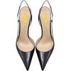 imageFSJ Women Sexy Pointed Toe DOrsay High Heel Slingback Pumps Sandals Cutout Strappy Stiletto Slip On Formal Shoes Size 415 USBlack