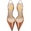 imageFSJ Women Sexy Pointed Toe DOrsay High Heel Slingback Pumps Sandals Cutout Strappy Stiletto Slip On Formal Shoes Size 415 USBrown