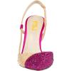 imageFSJ Women Sexy Pointed Toe DOrsay High Heel Slingback Pumps Sandals Cutout Strappy Stiletto Slip On Formal Shoes Size 415 USFuchsia Gold