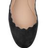 imageFSJ Women Cute Dress Pump Shoes Scalloping Round Toe Suede Ballet Flats for Comfort Flat Shoes Size 415 USBlack
