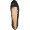 imageFSJ Women Cute Dress Pump Shoes Scalloping Round Toe Suede Ballet Flats for Comfort Flat Shoes Size 415 USBlackmatte