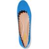 imageFSJ Women Cute Dress Pump Shoes Scalloping Round Toe Suede Ballet Flats for Comfort Flat Shoes Size 415 USBlue