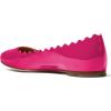 imageFSJ Women Cute Dress Pump Shoes Scalloping Round Toe Suede Ballet Flats for Comfort Flat Shoes Size 415 USFuchsia