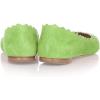 imageFSJ Women Cute Dress Pump Shoes Scalloping Round Toe Suede Ballet Flats for Comfort Flat Shoes Size 415 USGrass Green