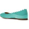 imageFSJ Women Cute Dress Pump Shoes Scalloping Round Toe Suede Ballet Flats for Comfort Flat Shoes Size 415 USGreen
