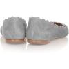 imageFSJ Women Cute Dress Pump Shoes Scalloping Round Toe Suede Ballet Flats for Comfort Flat Shoes Size 415 USGrey