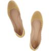 imageFSJ Women Cute Dress Pump Shoes Scalloping Round Toe Suede Ballet Flats for Comfort Flat Shoes Size 415 USLemon Chiffon
