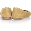 imageFSJ Women Cute Dress Pump Shoes Scalloping Round Toe Suede Ballet Flats for Comfort Flat Shoes Size 415 USLemon Chiffon